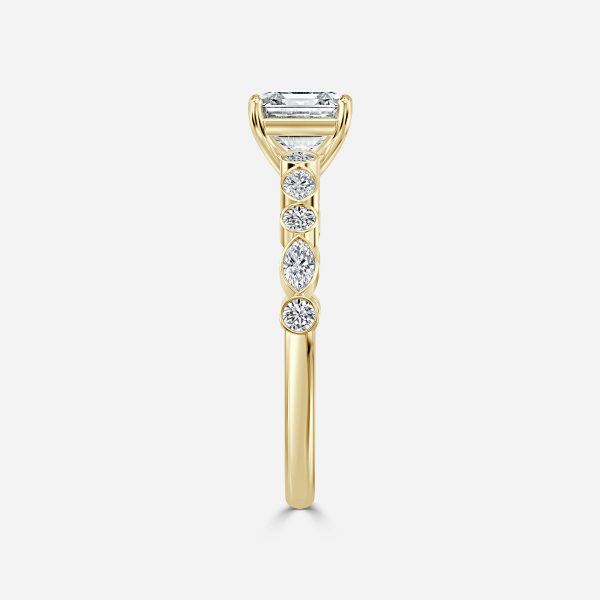 Asscher Unique Engagement Ring