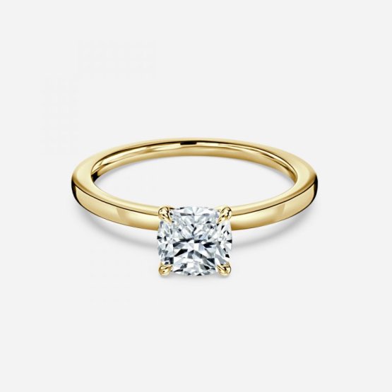 Cushion Solitaire Engagement Ring