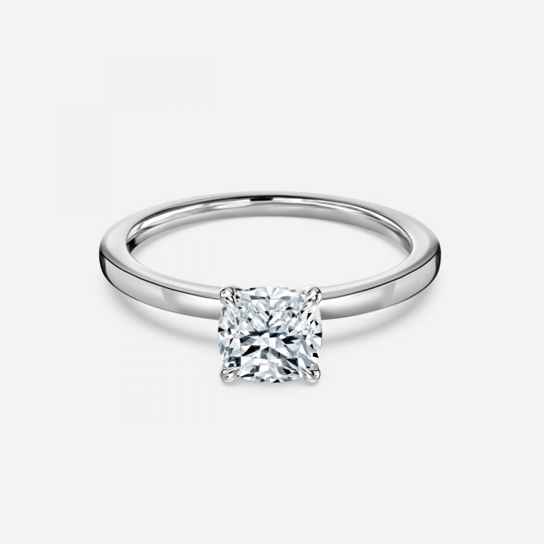 Cushion Solitaire Engagement Ring