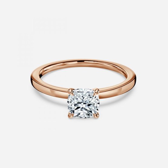 Cushion Solitaire Engagement Ring