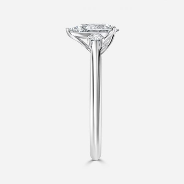 Pear Three Stone Engagement Ring