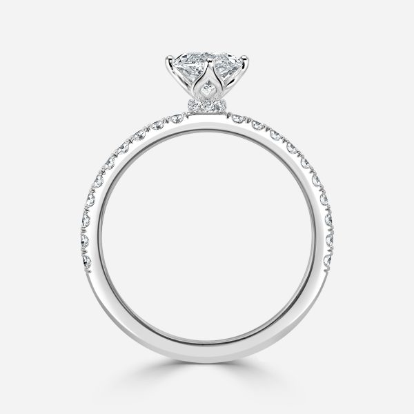 Marquise HIdden Halo Engagement Ring
