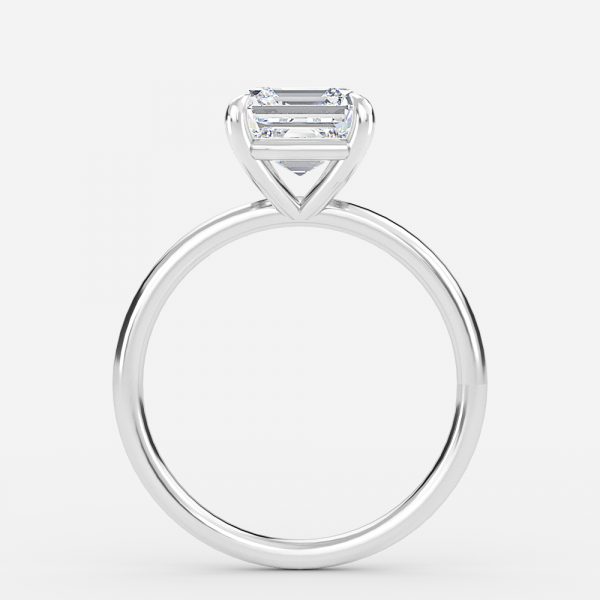 Asscher Solitaire Engagement Ring