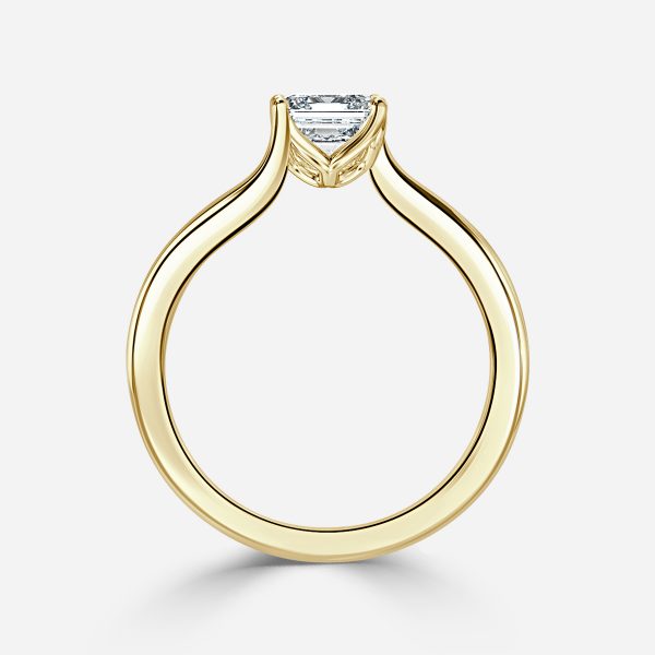 Asscher Solitaire Engagement Ring