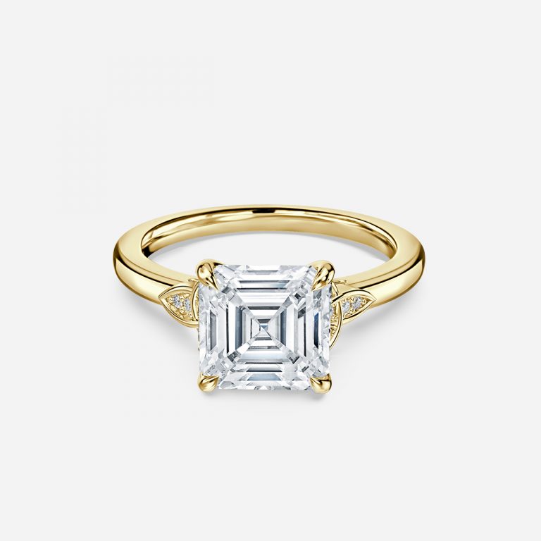 Asscher Vintage Engagement Ring