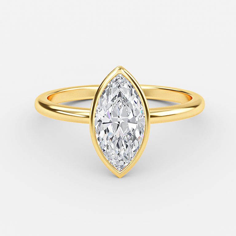 Marquise Bezel Engagement Ring