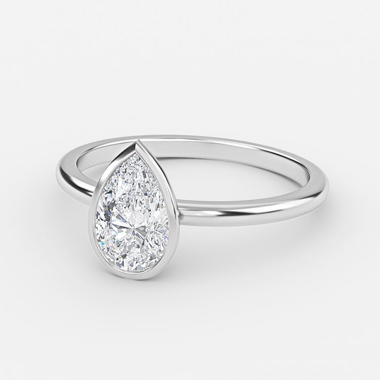 Pear Bezel Engagement Ring