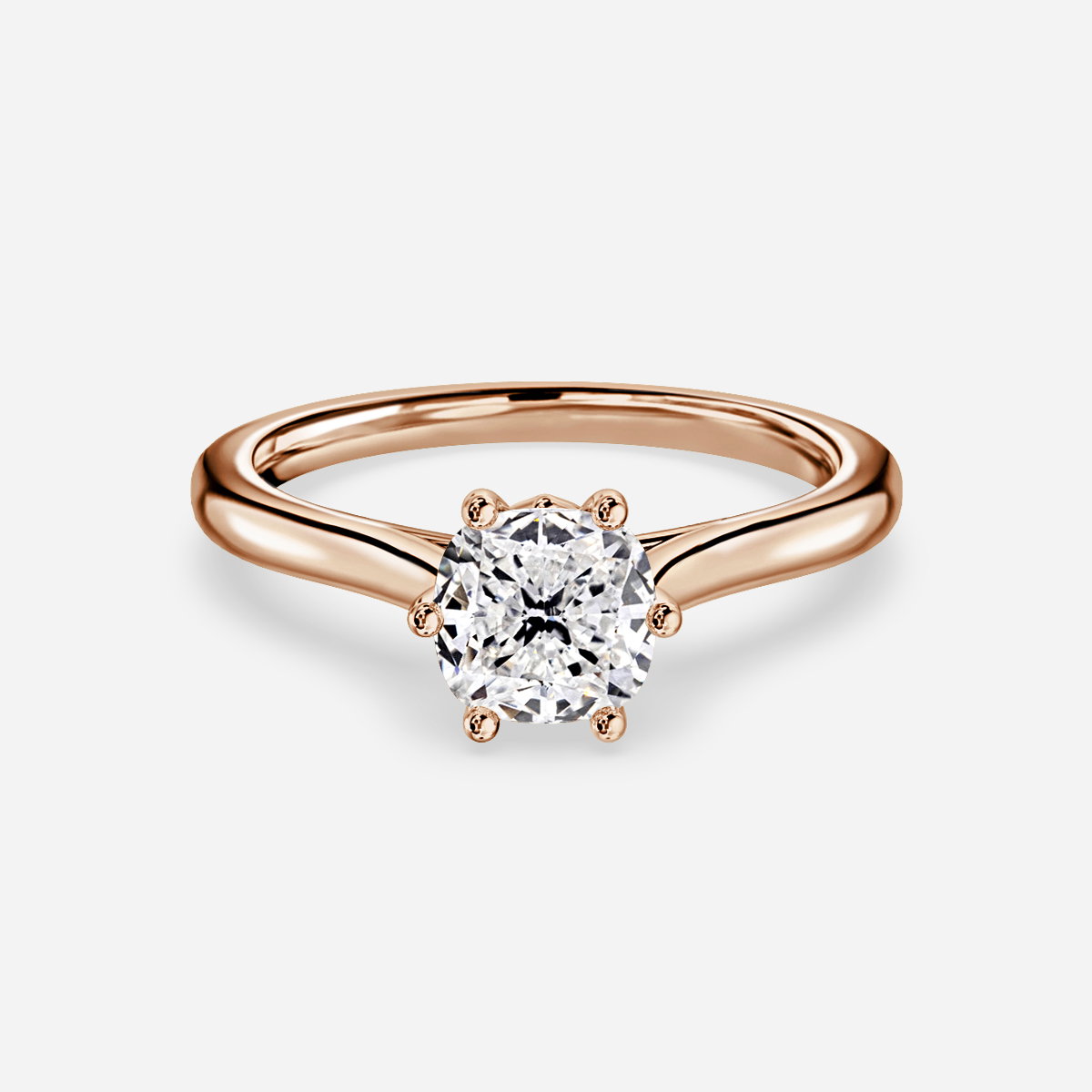 Cushion Solitaire Engagement Ring