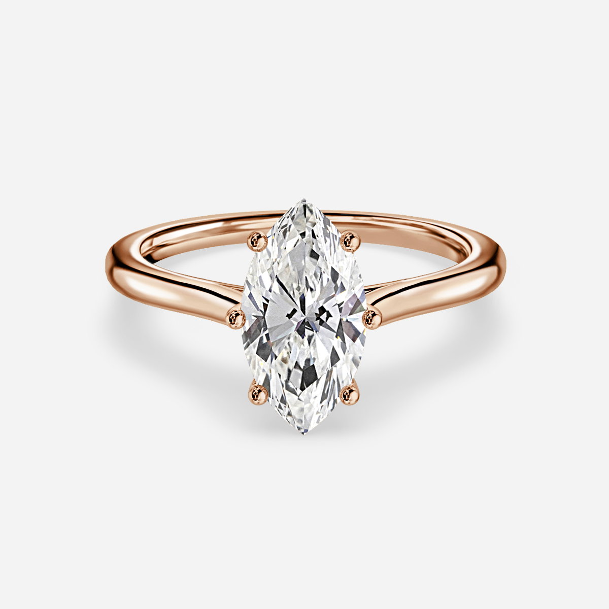 Marquise Solitaire Engagement Ring