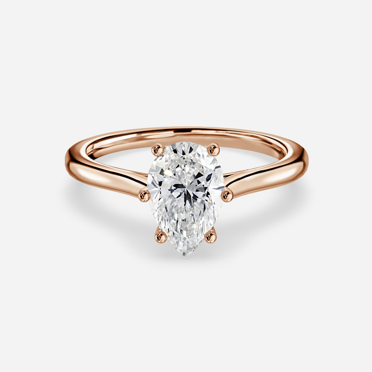 Pear Solitaire Engagement Ring