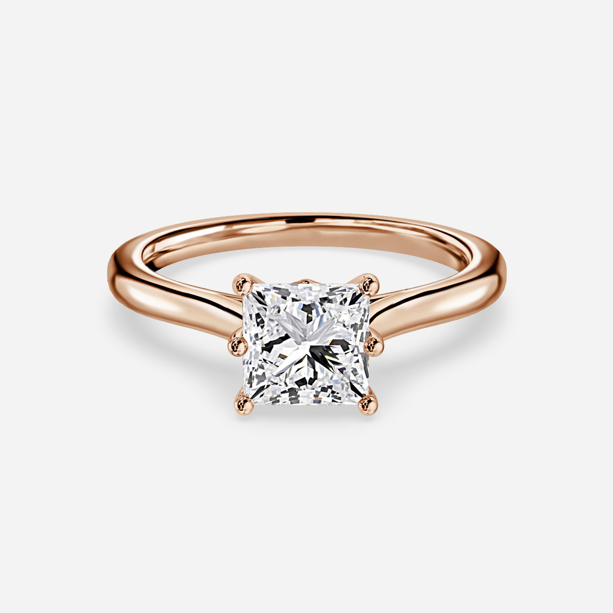 Princess Solitaire Engagement Ring