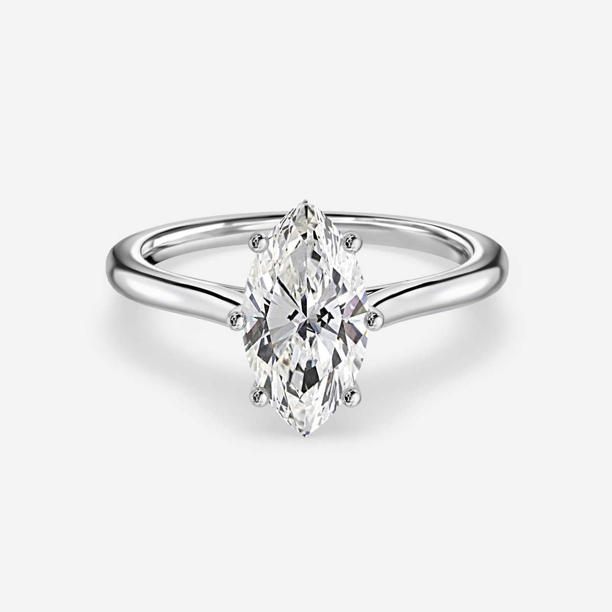 Marquise Solitaire Engagement Ring