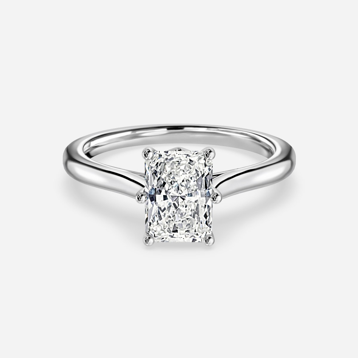 Radiant Solitaire Engagement Ring