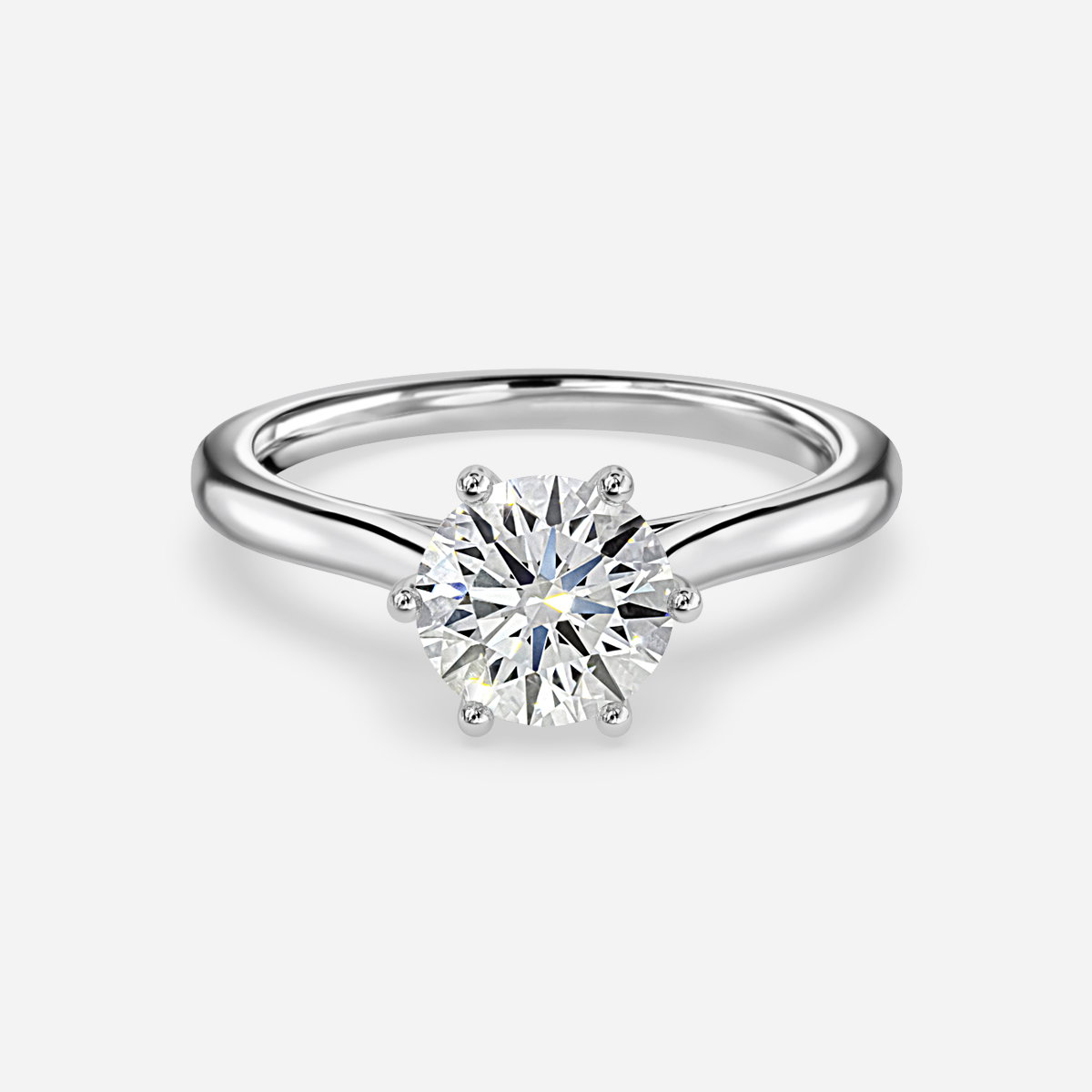 Round Solitaire Engagement Ring