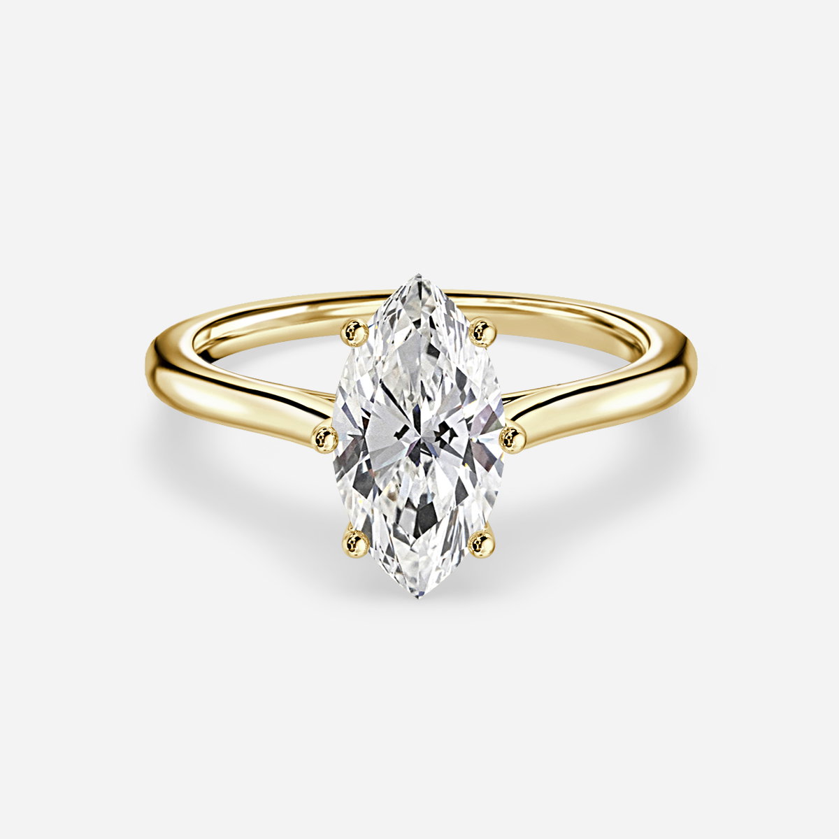Marquise Solitaire Engagement Ring