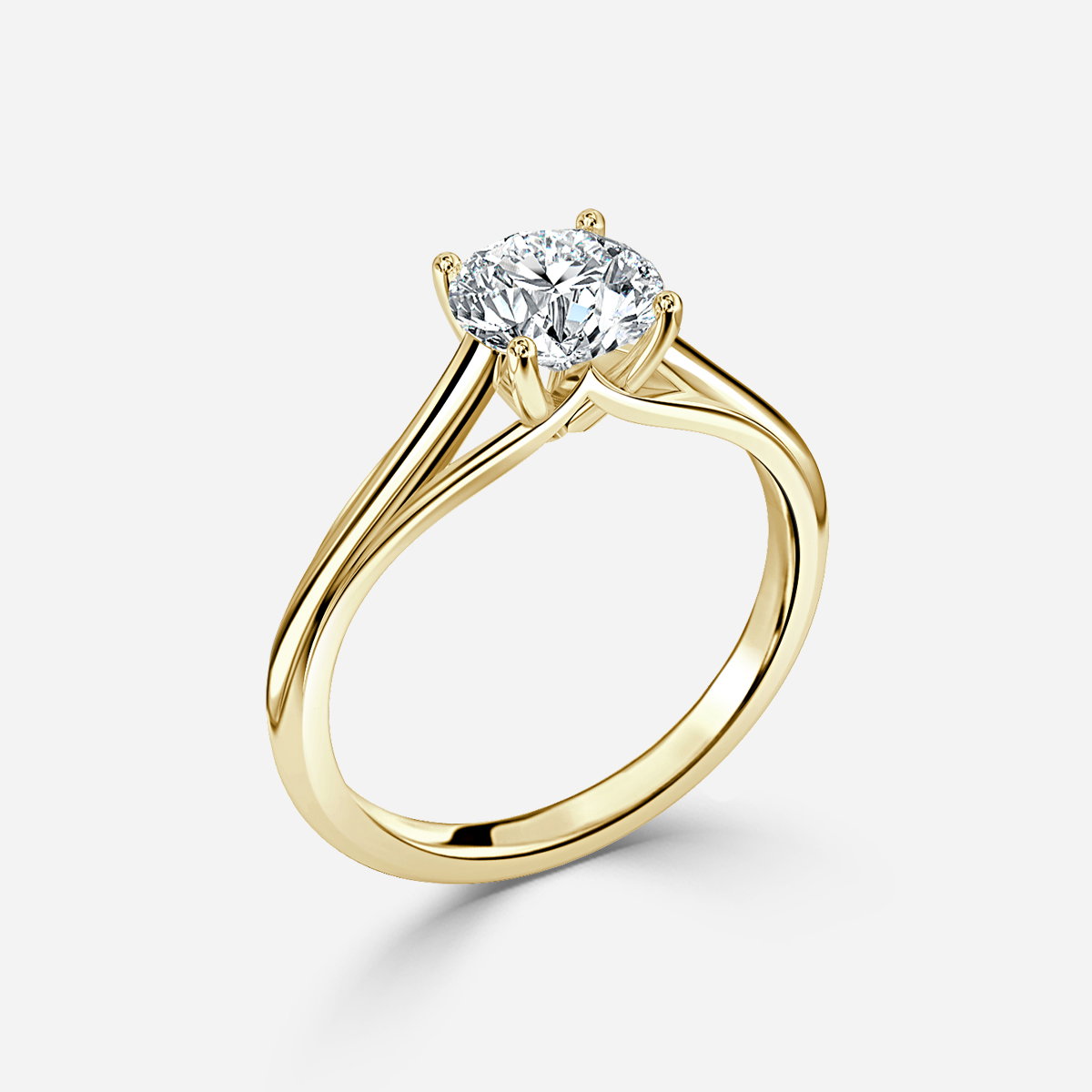 Round Solitaire Engagement Ring