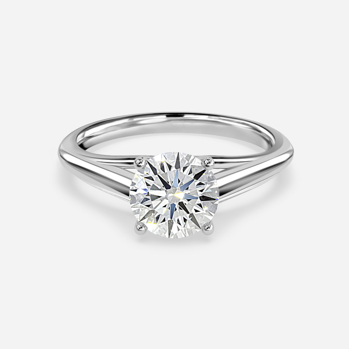 Round Solitaire Engagement Ring