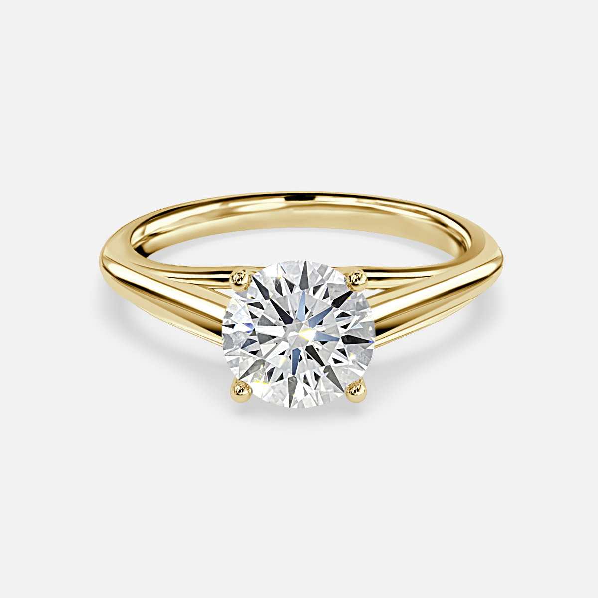 Round Solitaire Engagement Ring