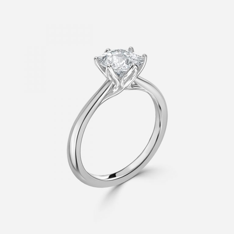 Cushion Solitaire Engagement Ring