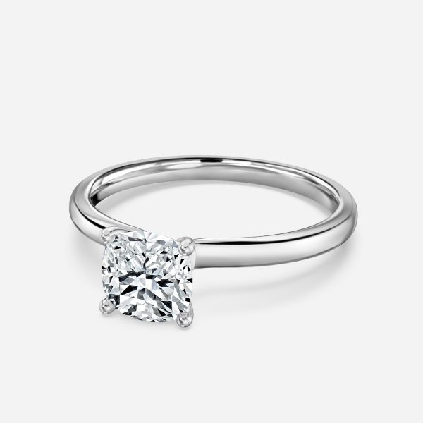 Cushion Solitaire Engagement Ring