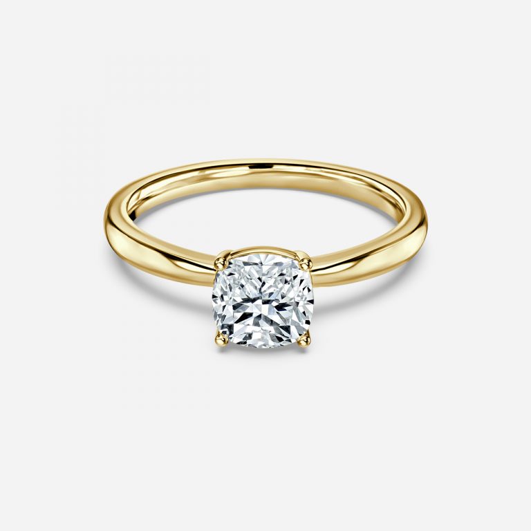 Cushion Solitaire Engagement Ring