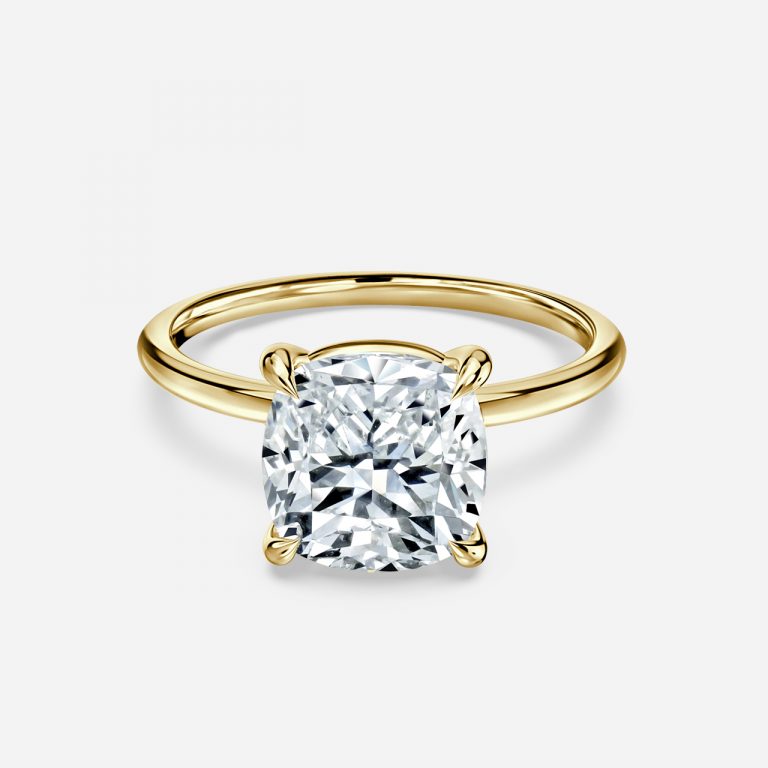 Cushion Solitaire Engagement Ring