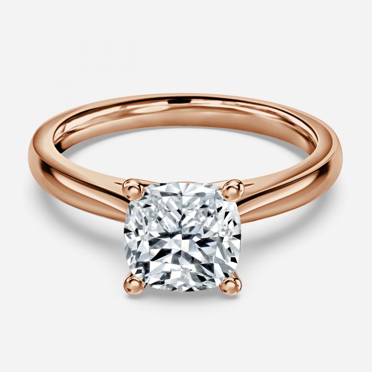 Cushion Solitaire Engagement Ring