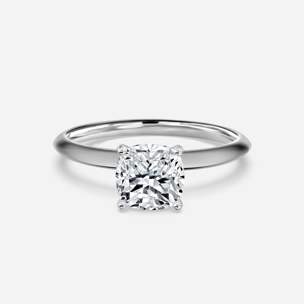 Cushion Solitaire Engagement Ring