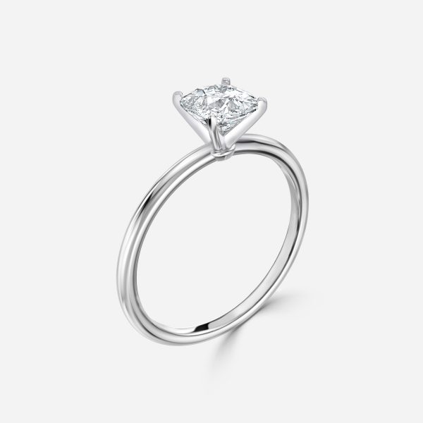 Cushion Solitaire Engagement Ring