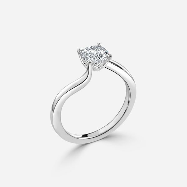 Cushion Solitaire Engagement Ring