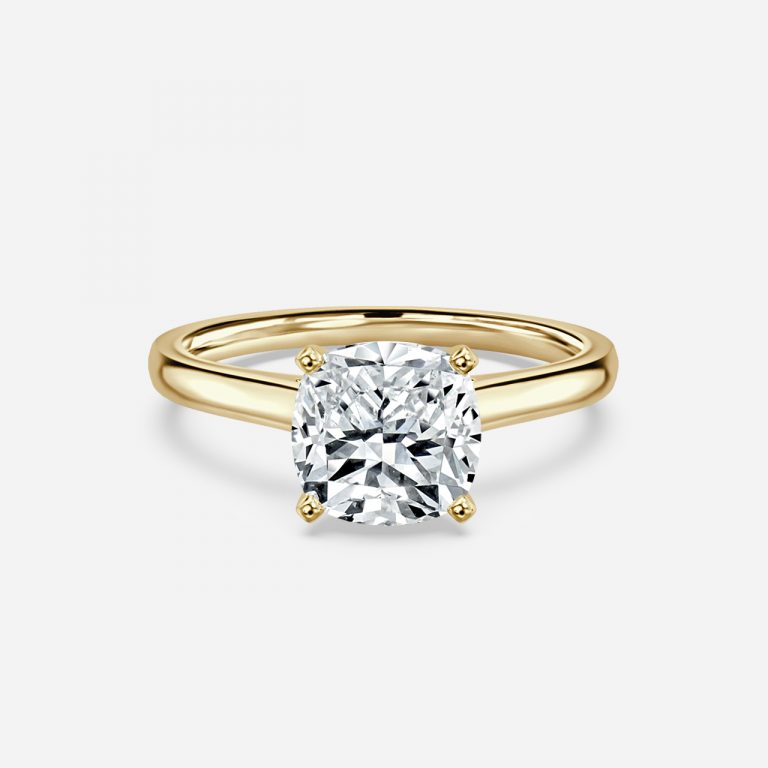 Cushion Solitaire Engagement Ring