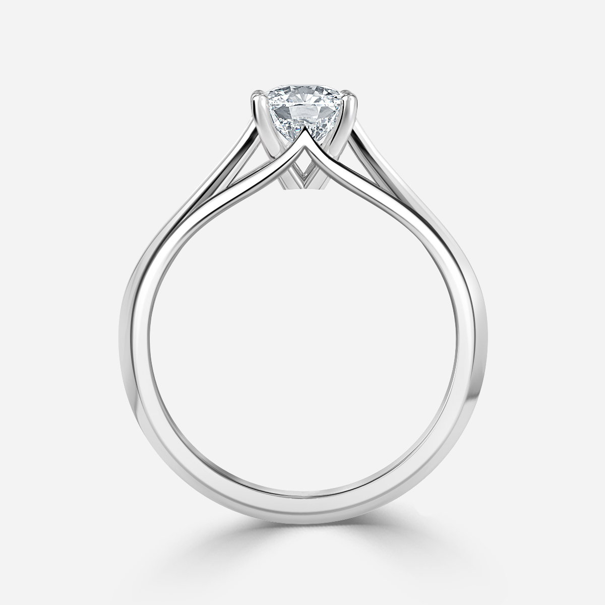 Cushion Solitaire Engagement Ring