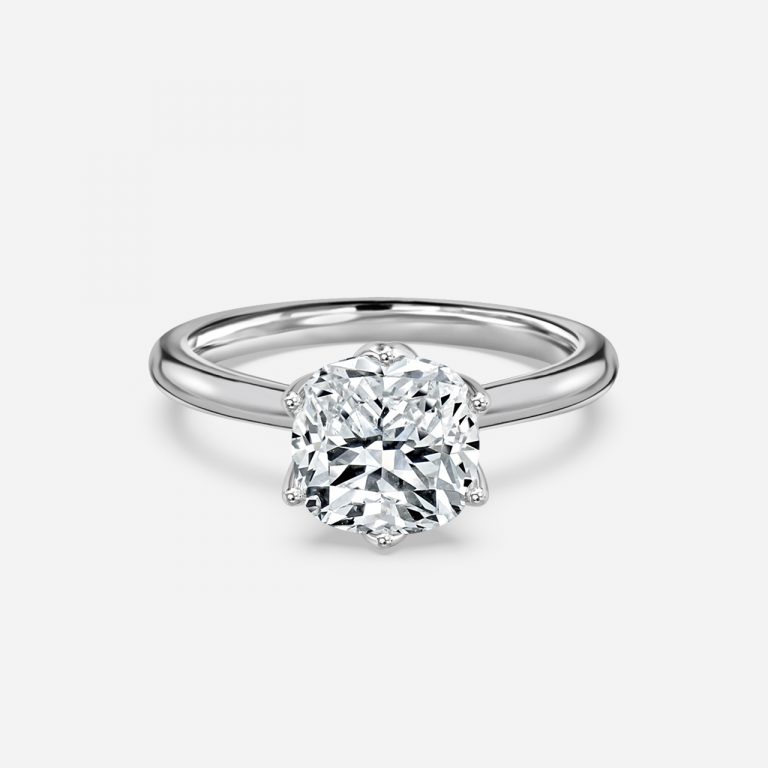 Cushion Solitaire Engagement Ring