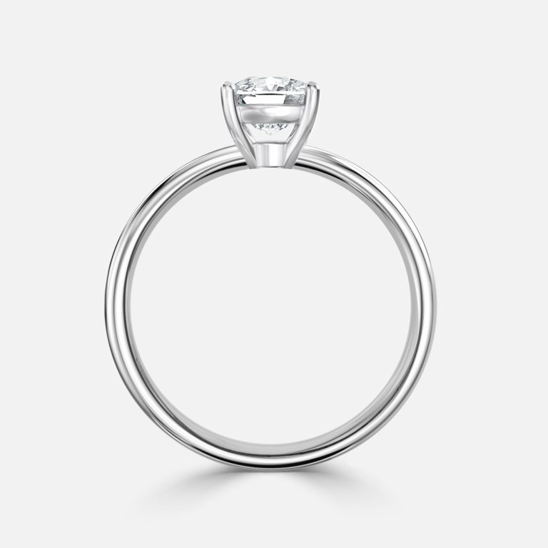 Cushion Solitaire Engagement Ring
