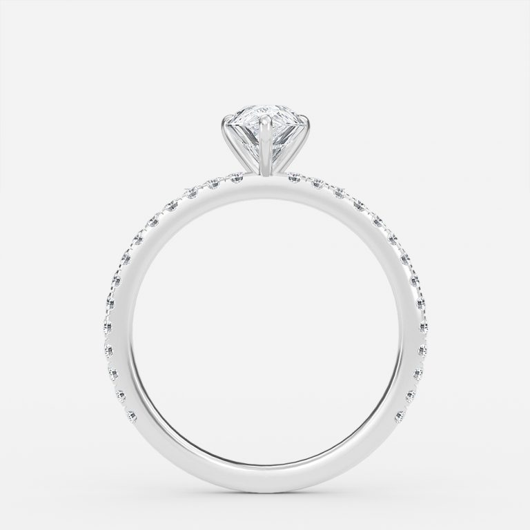 Pear Dainty Engagement Ring