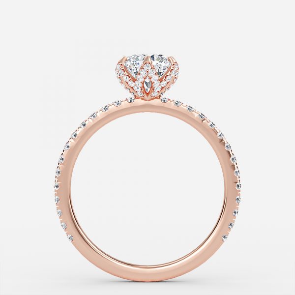 Round Dainty Engagement Ring