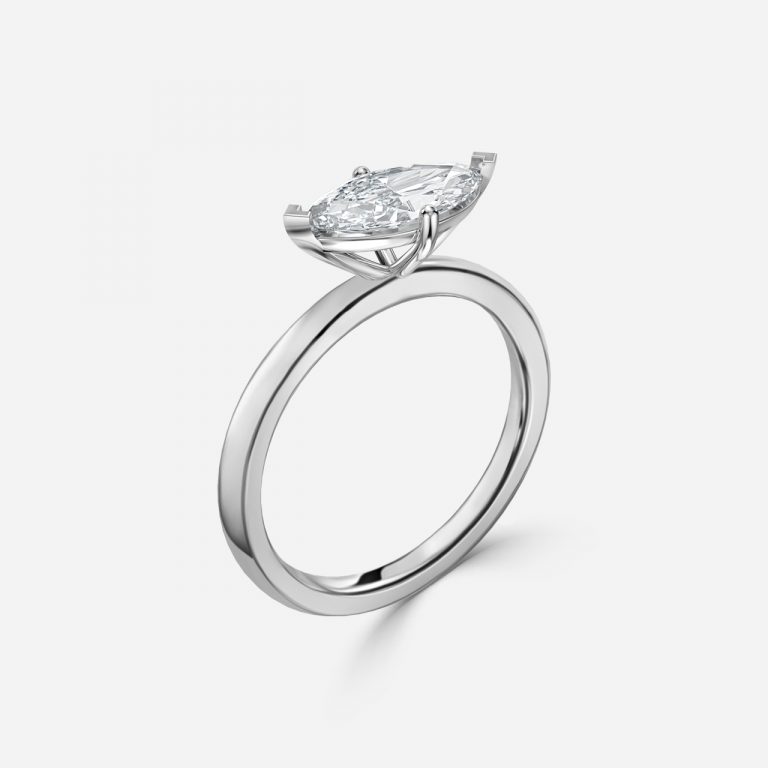 Marquise Solitaire Engagement Ring