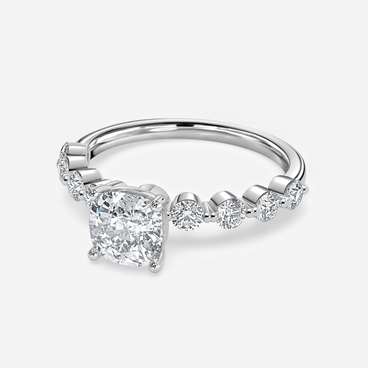 Cushion Unique Engagement Ring