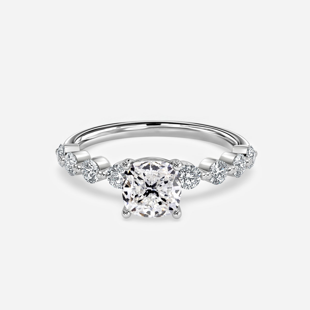 Cushion Unique Engagement Ring