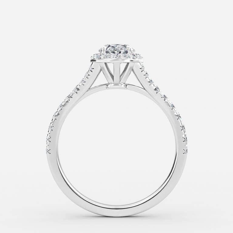 Oval Halo Engagement Ring