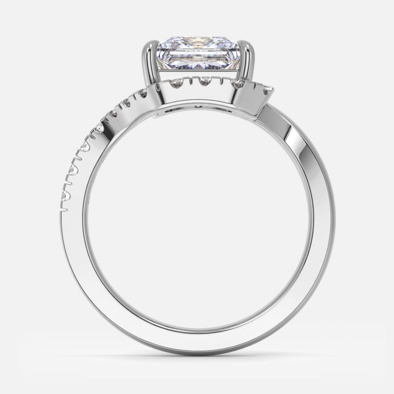Princess Halo Engagement Ring