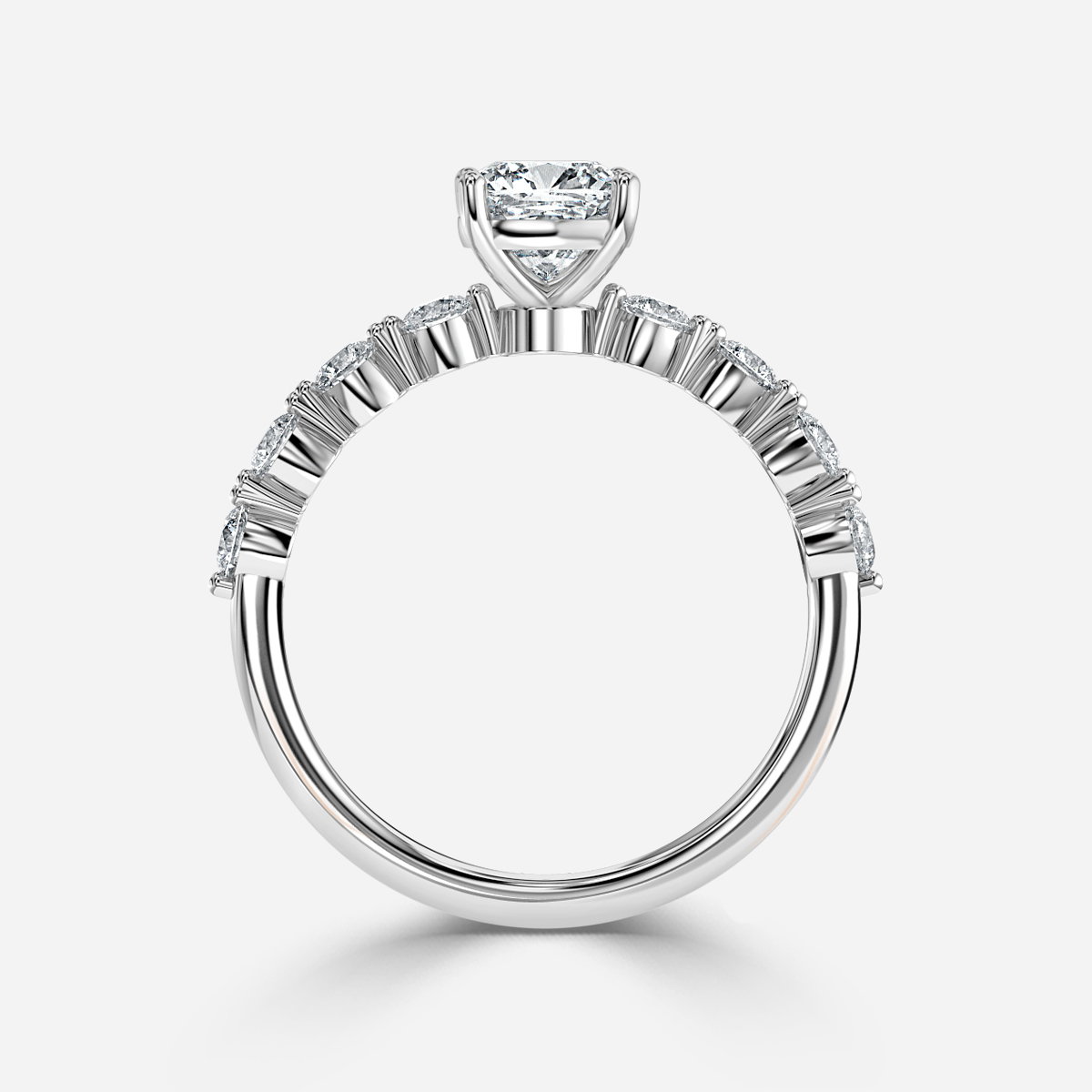 Cushion Unique Engagement Ring