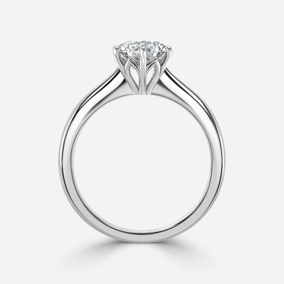 Round Solitaire Engagement Ring