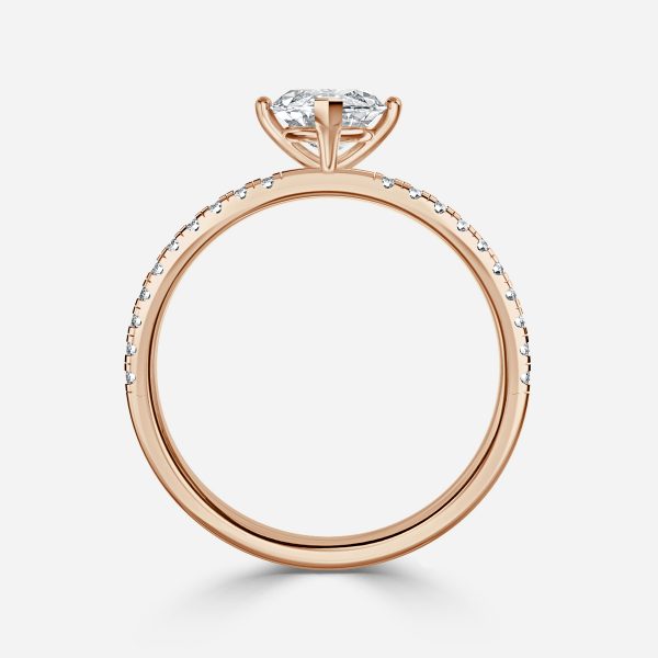 Marquise Diamond Band Engagement Ring