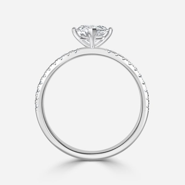 Marquise Diamond Band Engagement Ring