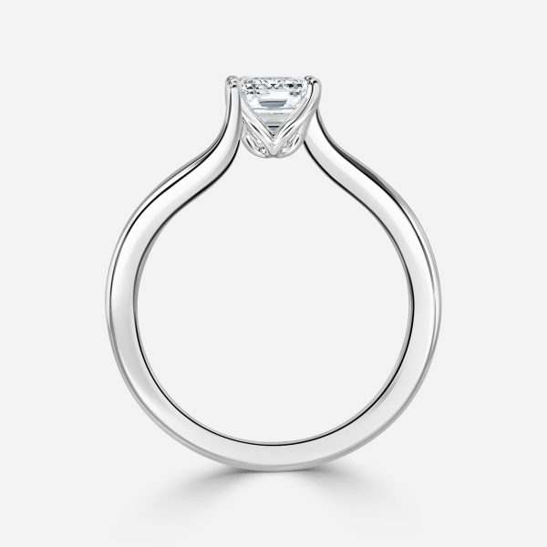Emerald Solitaire Engagement Ring