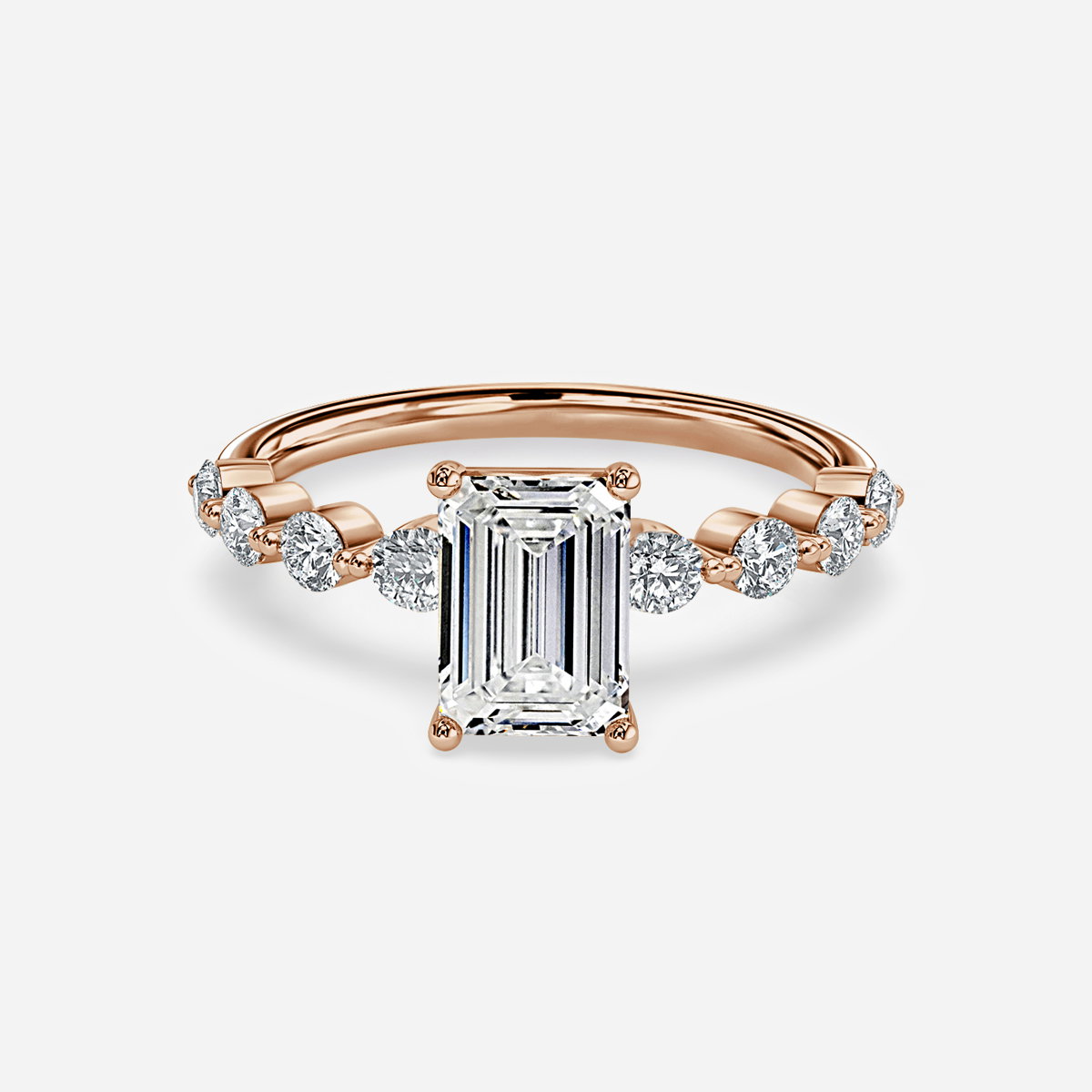 Emerald Unique Engagement Ring