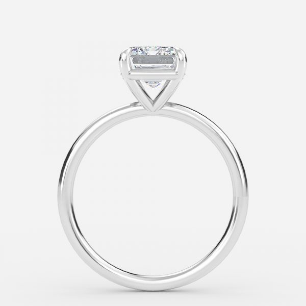 Emerald Solitaire Engagement Ring