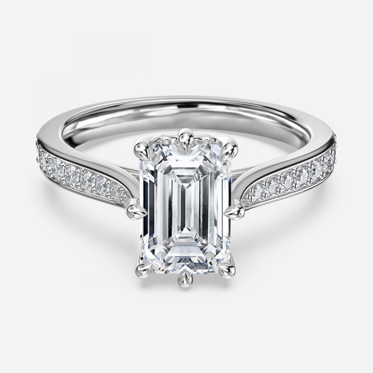 Emerald Vintage Engagement Ring