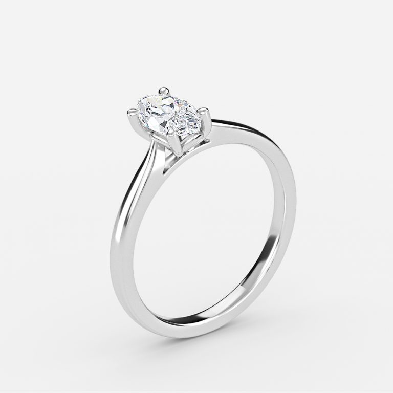 Marquise Solitaire Engagement Ring
